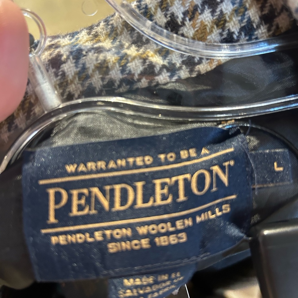Pendleton houndstooth coat wool NWT - image 3